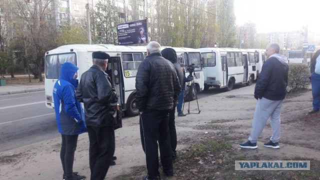 Водители автобусов начали забастовку в Воронеже