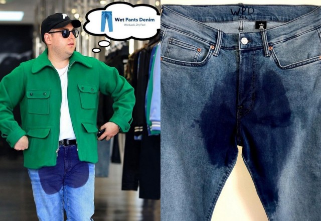 Последний писк моды (а последний ли?): "обоссаные" джинсы