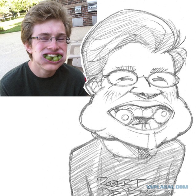 Художник Banzchan перерисовывает фотографии.