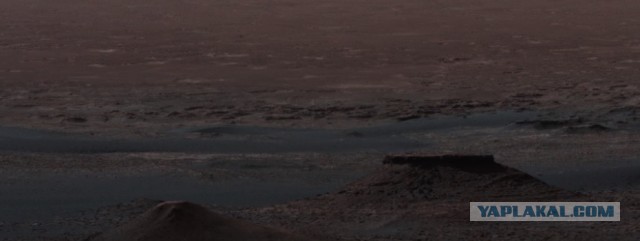 Марсианская панорама кратера Гейла от ровера Curiosity