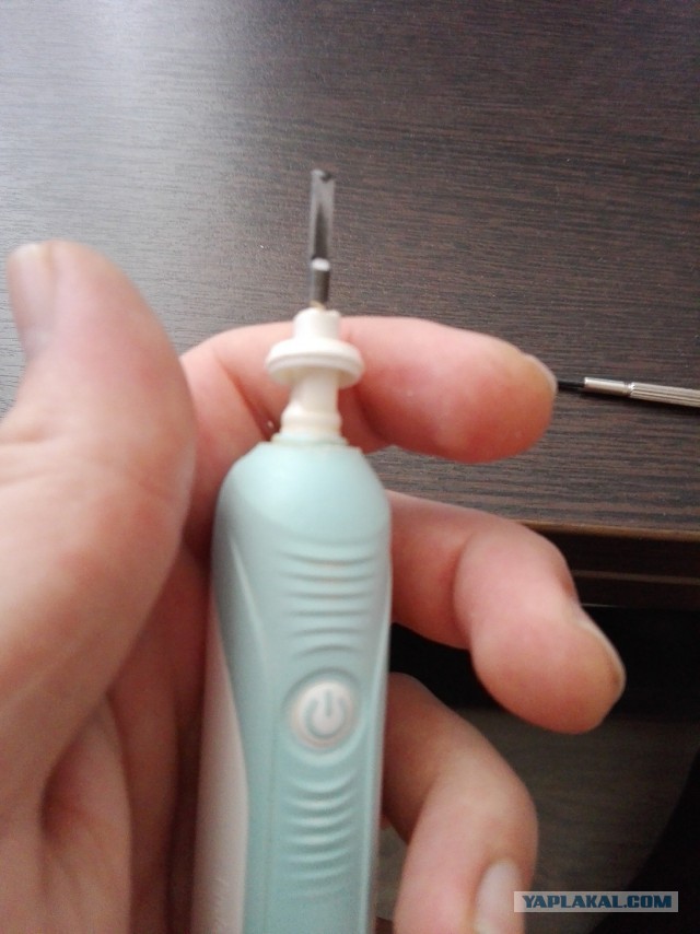 Чем занять себя до вечера 23.02 или замена аккумулятора у зубной щетки Oral B