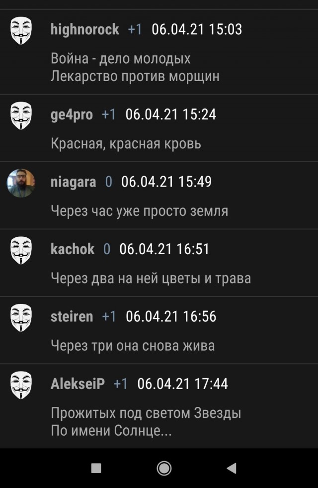 Комментарии под фильмом "Белый снег"