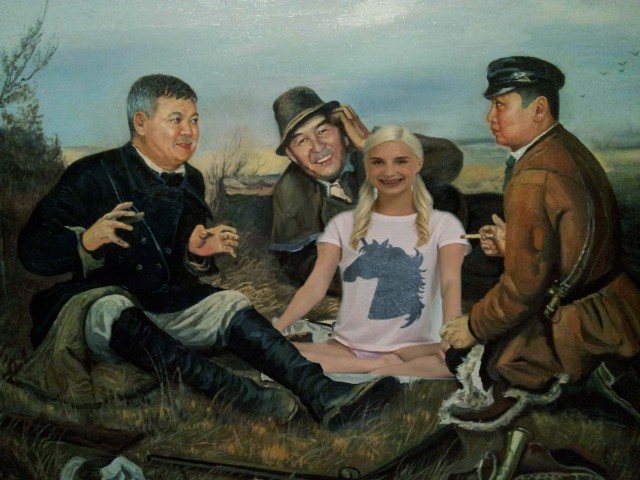Фотожаба: Три соседа на привале