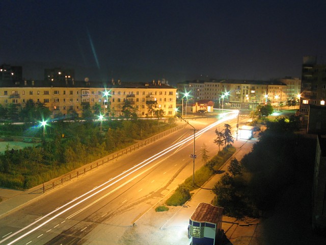 Россия ночью