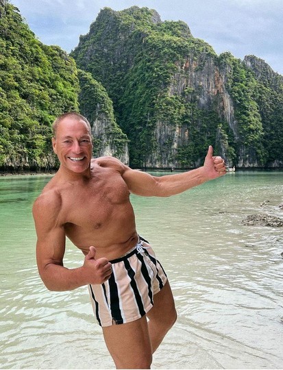 Ван Дамм в 62 года