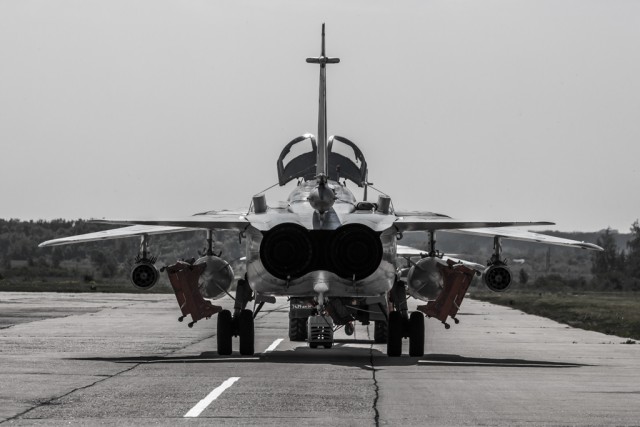 Липецкая авиабаза. Су-25 и Су-24