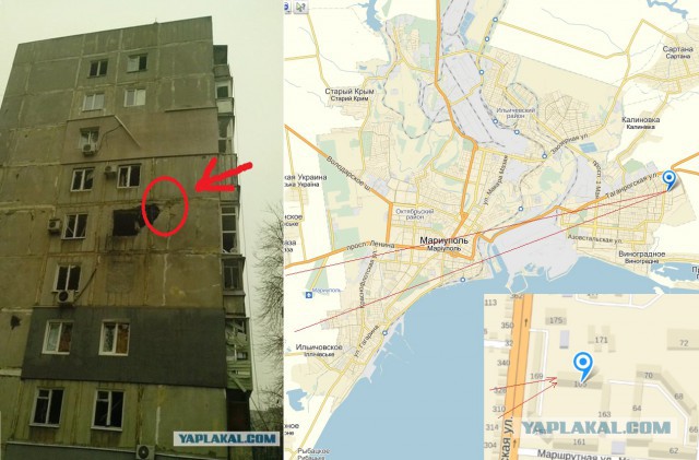 Обстрел в Мариуполе. 24.01.2015