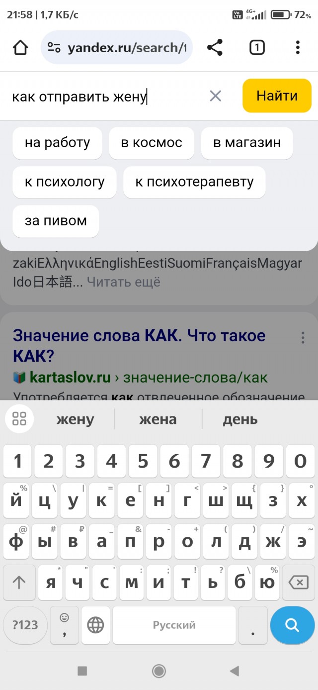 Что ищут простые русские жёны в поисковиках...