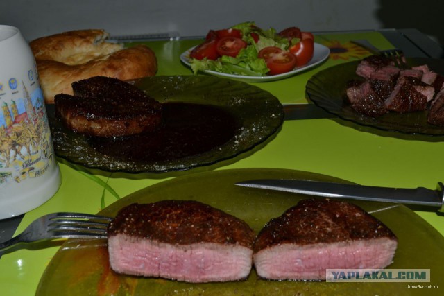 Гуакамоле(мой рецепт) с говяжими медальонами!
