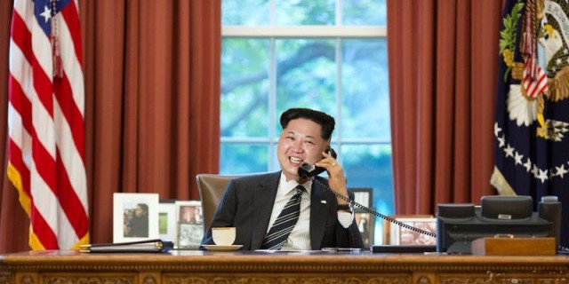 Жизнерадостный Ким Чен Ын стал героем фотожаб