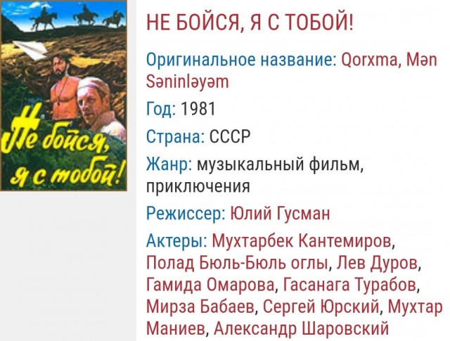 Советские фильмы 1981года.