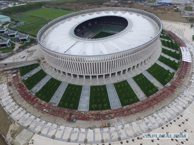 Строящийся стадион  ФК "Краснодар"