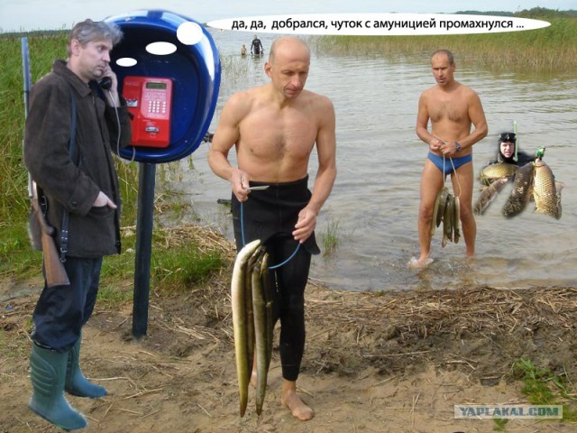 Фотожаба: Охотник у телефона