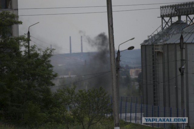 Горящий Донбасс в фотографиях