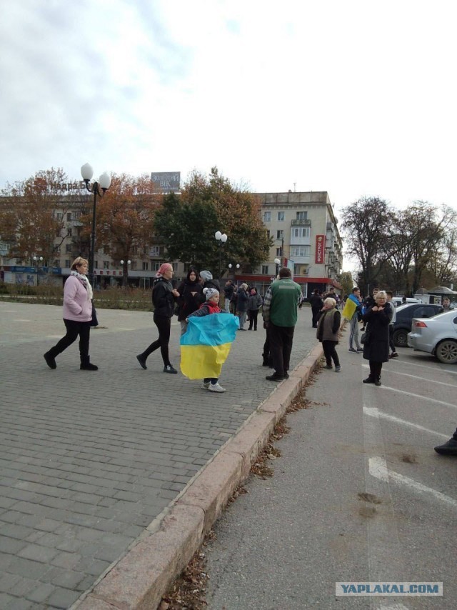 Антоновский мост взорван