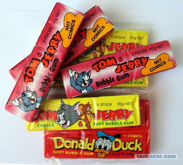 Жевательная резинка Donald и BomBibom