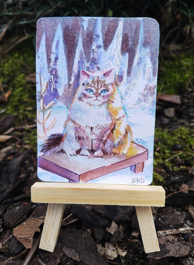 Зимние арты с кошками