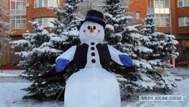Лучший снеговичок из виденных