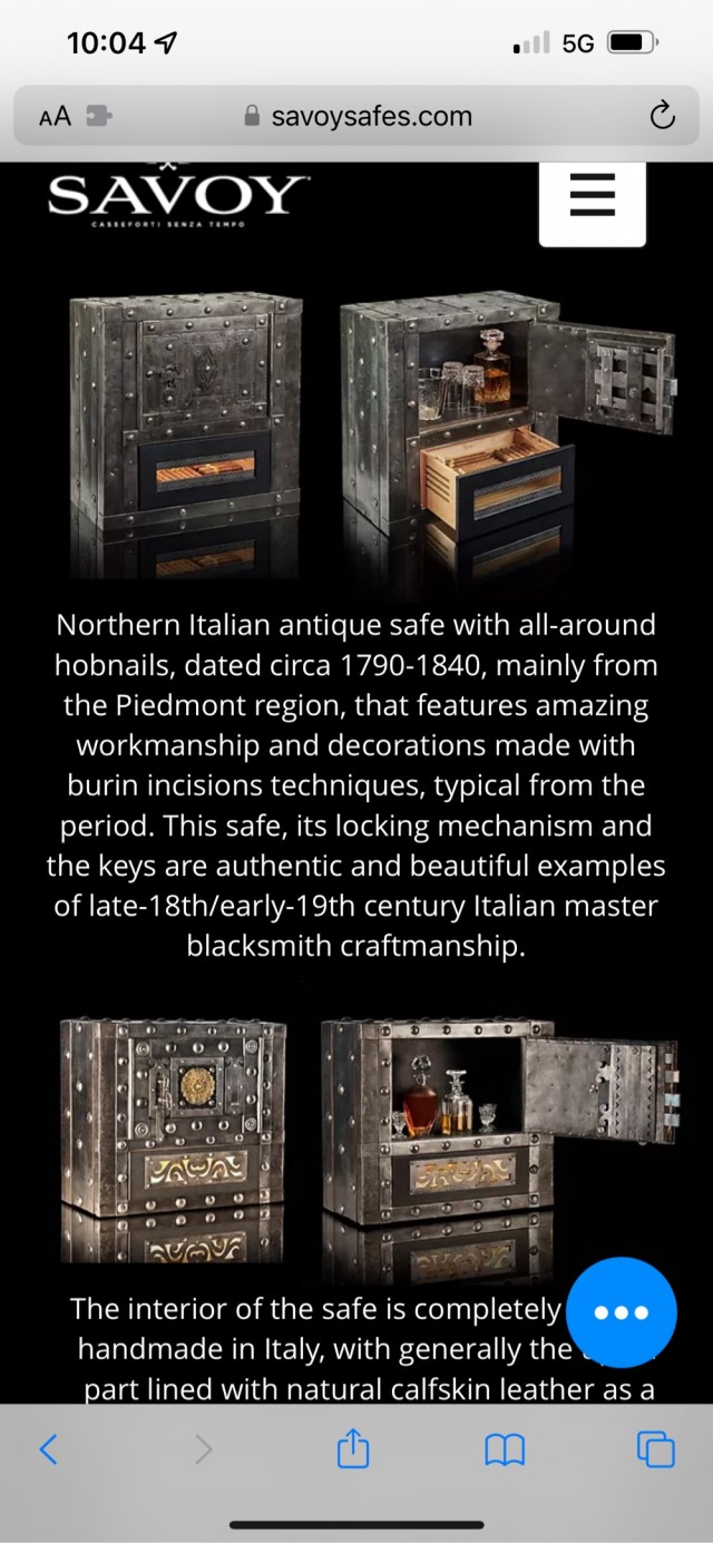 Сейф, 1840 год ...