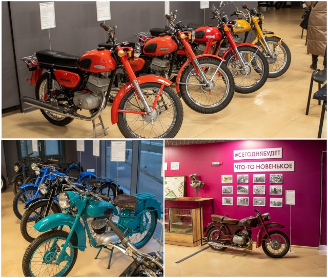 Экспозиция раритетных мотоциклов «Минск»
