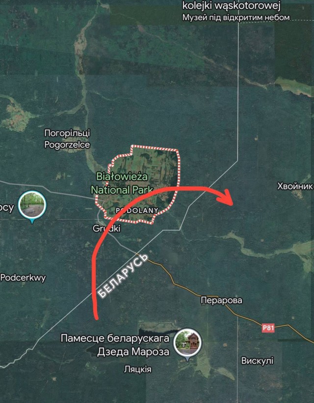 Белорусские вертолёты в Польше