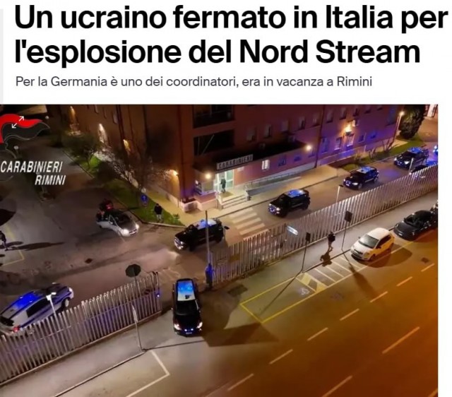 Задержанного в Италии за подрыв "Северных потоков" украинца