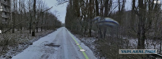 Припять глазами Яндекс карт.