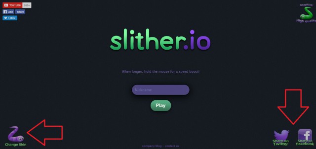 Змейка slither.io