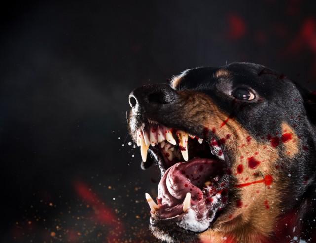 Хаски набросилась на ребёнка.