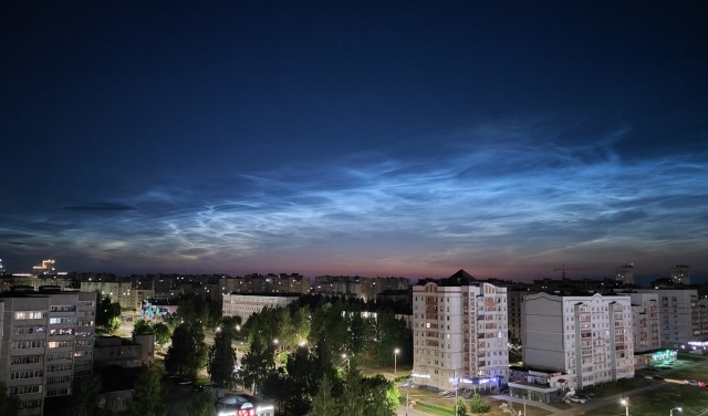 Серебристые облака в Москве 03.07.23