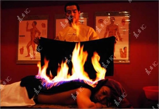 Пламенный массаж (5 фото)