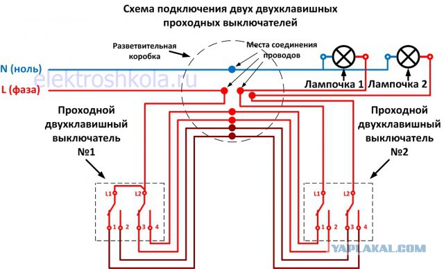 Проходной Выкл Вкл