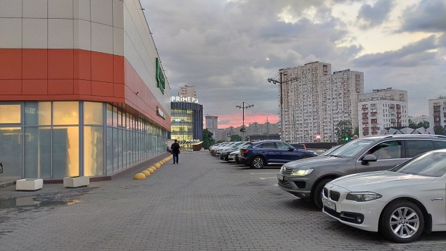 Закат после грозы в Москве