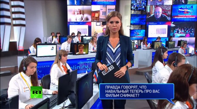 Неожиданные SMS Путину попали в прямой эфир