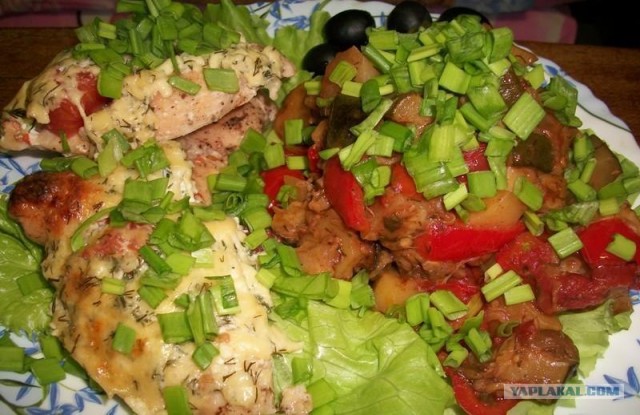 Курица под сырной подушкой