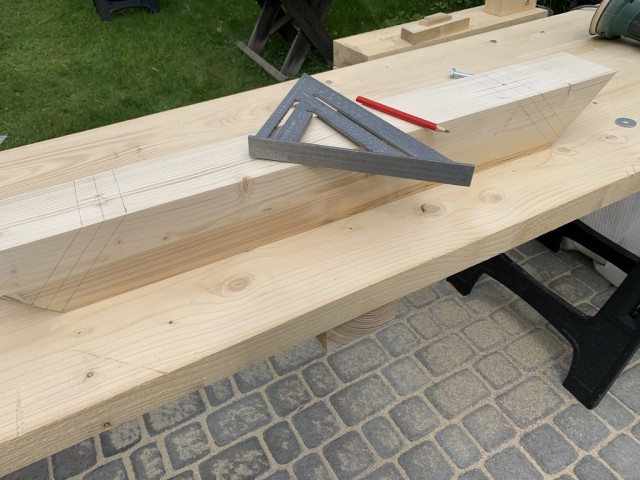 Навес для авто из бруса своими руками