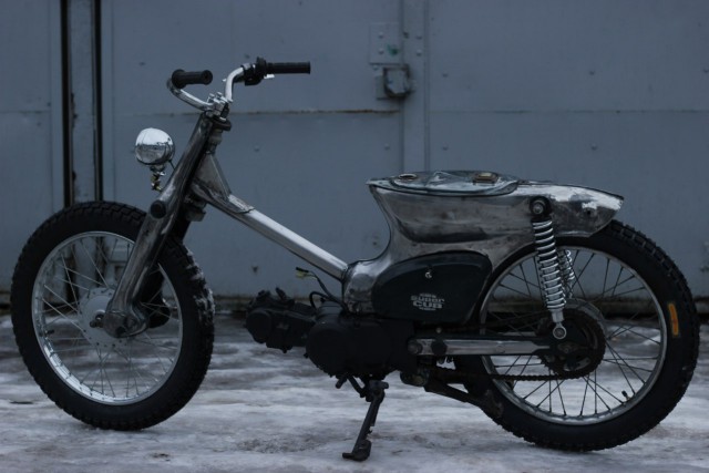 Кастом-мопед Honda Super Cub своими руками