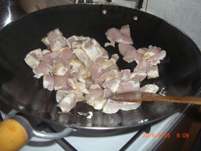 Куриные грудки по-китайски. Вок.