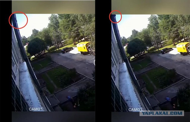 В Ленинградской области ребёнок вылез из окна многоэтажки и сорвался вниз, но его поймали рабочие
