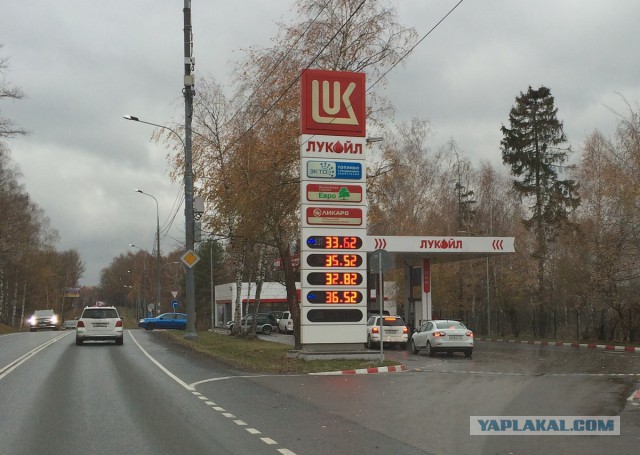 Цены на автомобильное топливо в Москве