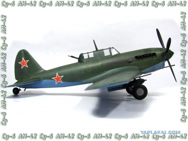 СУ-6. Модель самолета из бумаги