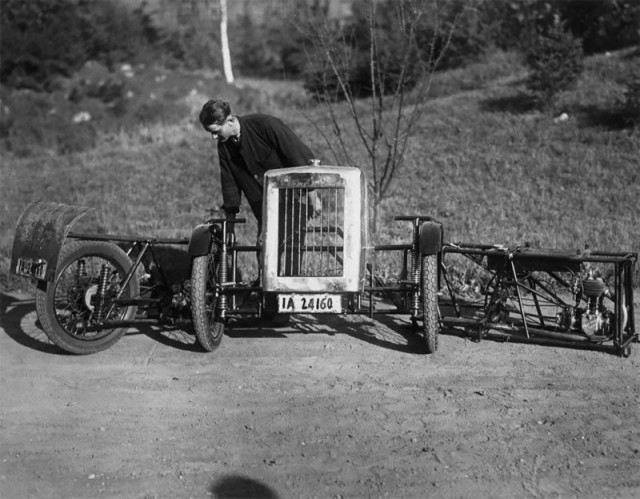 Как выглядела Zaschka Three Wheeler, первая в мире складная машина