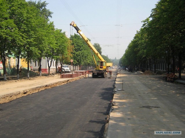 Грандиозный ремонт улицы во Львове