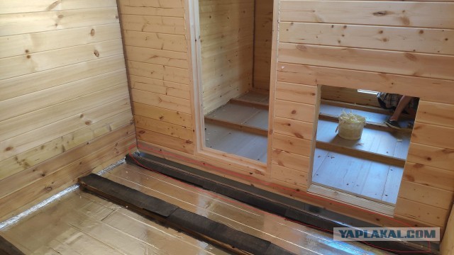 Сборка каркасной бани