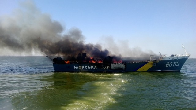 Уничтожение Ми-8 на острове Змеином