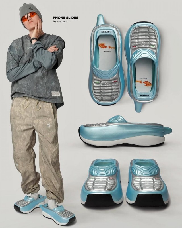 Дизайнер Саня Каньон выкатил тапки.