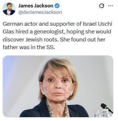 Произраильская активистка Уши Глас выяснила, что ее отец служил в СС.
