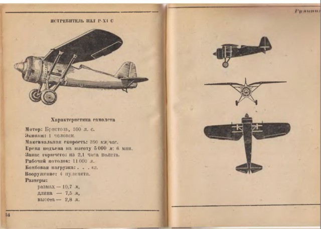 Силуэты самолетов Второй Мировой