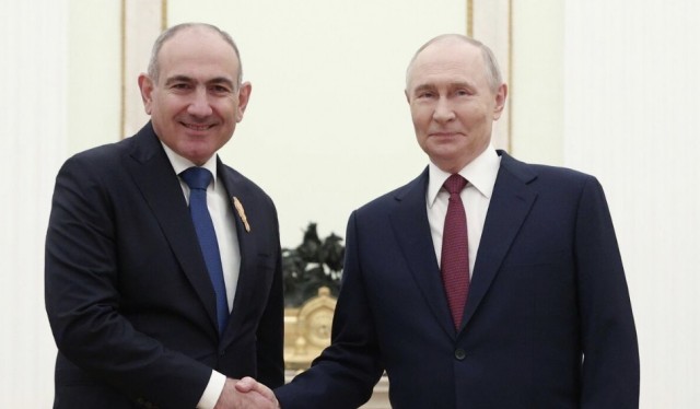 Путин поздравил Пашиняна с днем рождения