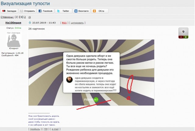 Визуализация тупости